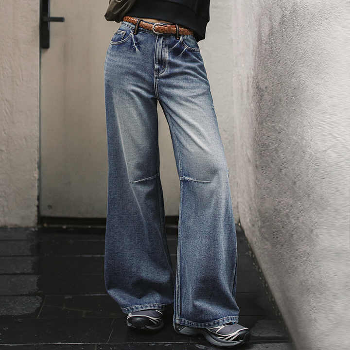 Levoire | Pantalon En Denim Vintage Pour Femmes À Jambes Droites