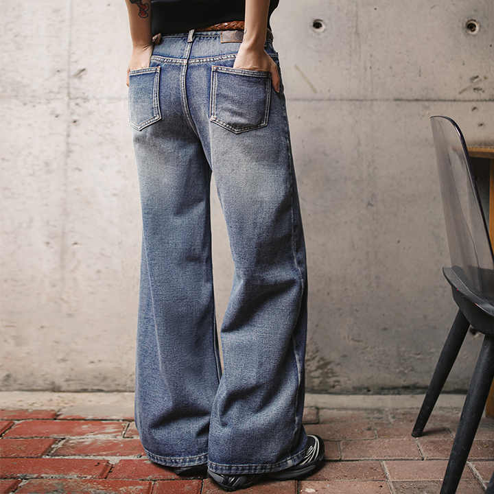 Levoire | Pantalon En Denim Vintage Pour Femmes À Jambes Droites