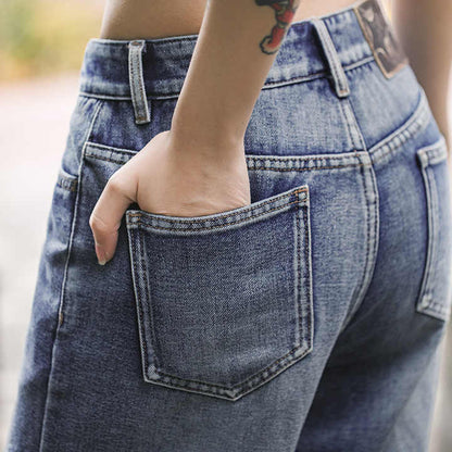 Levoire | Pantalon En Denim Vintage Pour Femmes À Jambes Droites