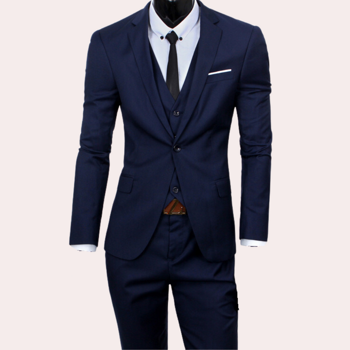 Levoire | 3 Pièces Costume Pour Hommes Marine