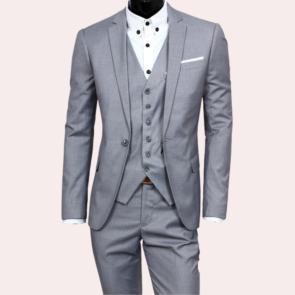 Levoire | 3 Pièces Costume Pour Hommes Gris