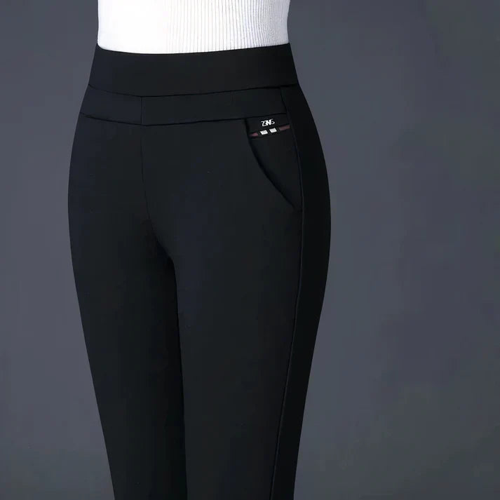 Levoire | Pantalon Noir Moderne Avec Stretch Pour Femmes Noir
