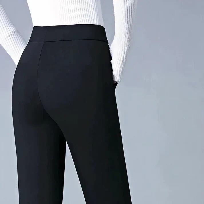 Levoire | Pantalon Noir Moderne Avec Stretch Pour Femmes
