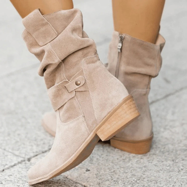 Levoire | Bottes confortables antidérapantes avec fermeture éclair latérale Beige