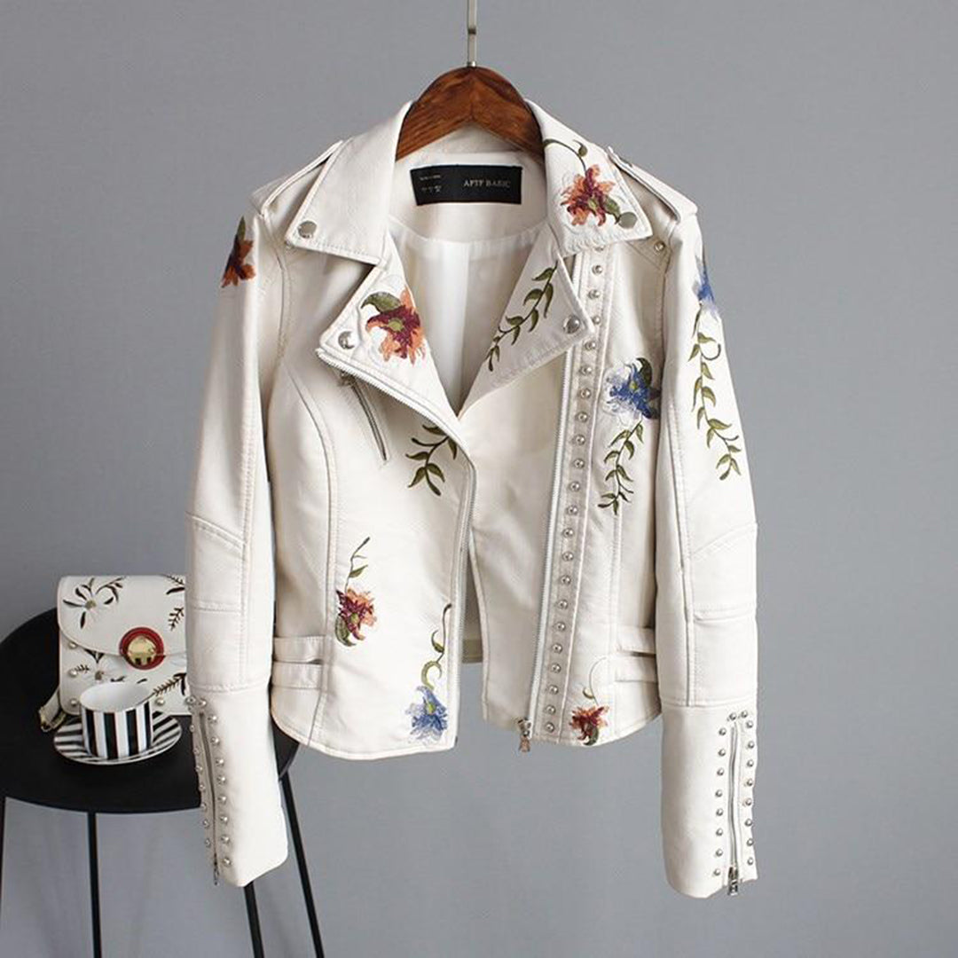 Levoire | Veste À Manches Longues Confortable Avec Plis Et Fermeture Éclair Beige