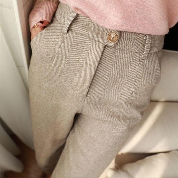 Levoire | Pantalon Ajusté Sur Mesure Pour Une Élégance Intemporelle Beige