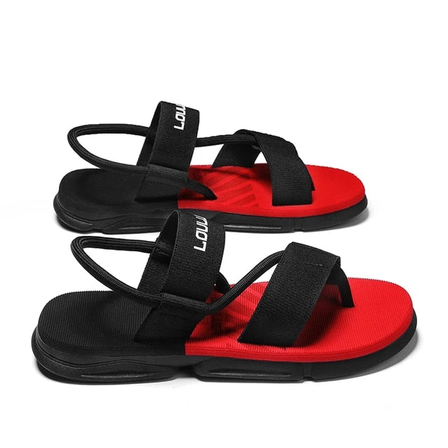 Levoire | Sandales Avec Bride De Cheville Lett Glidestopper Rot