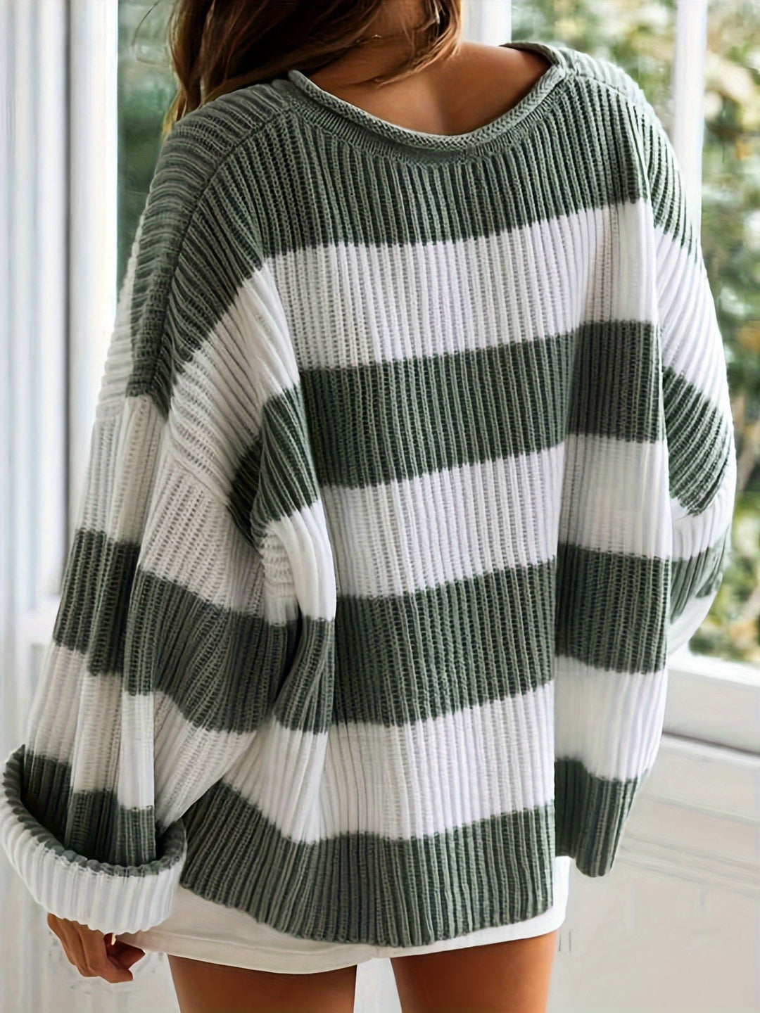 Levoire | Grande Taille Pull Rayé À Coupe Décontractée