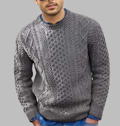 Levoire | Pull Décontracté Confortable Pour Hommes Pour Le Quotidien Gris