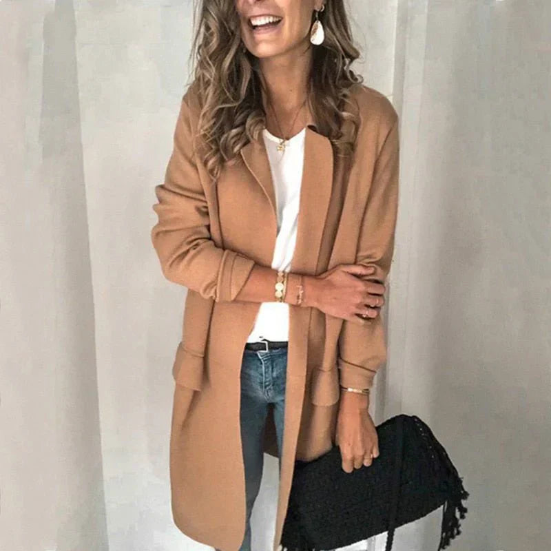 Levoire | Blazer Femme Confortable Pour Un Style Élégant Khaki