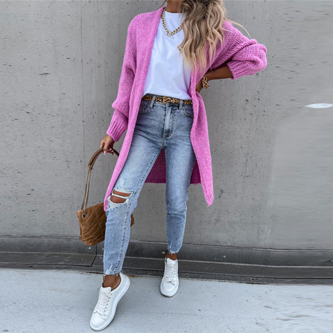 Levoire | Veste Tricot Longue Confortable Pour Femmes