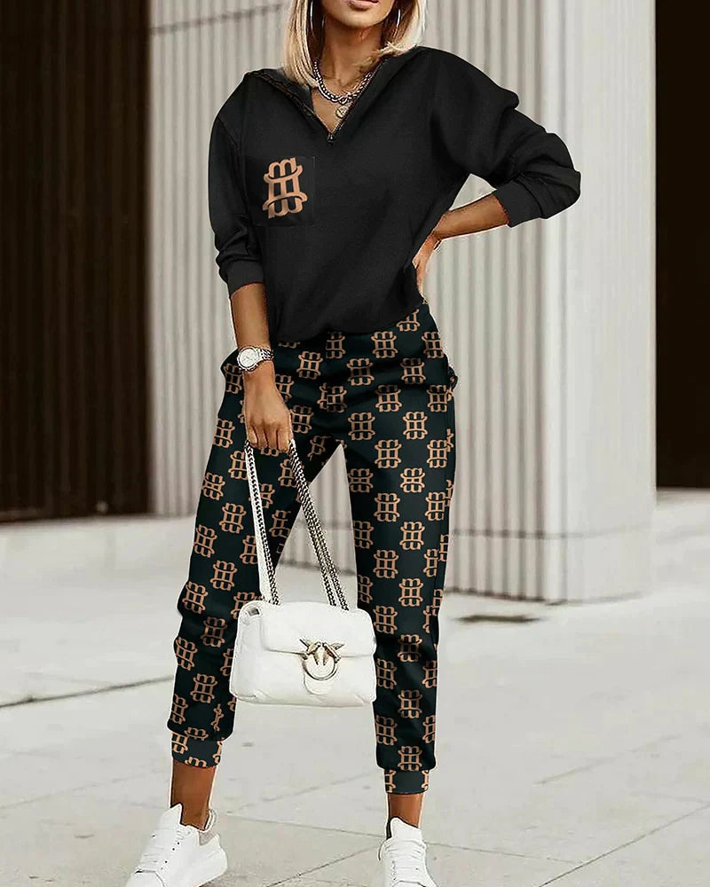 Levoire | Ensemble Pull Et Pantalon Pour Femmes Noir