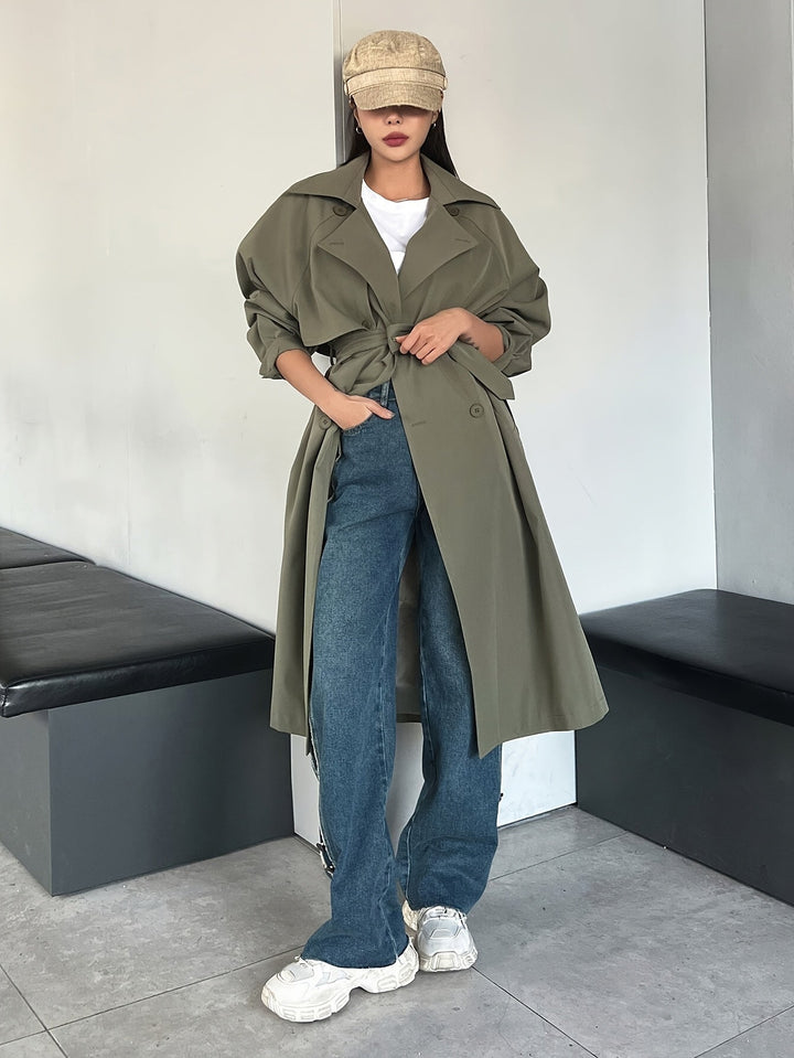 Levoire | Trench-Coat Long Élégant Pour Femmes