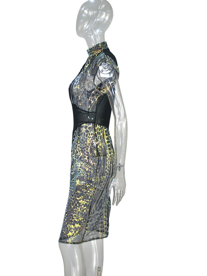 Levoire | Robe Midi À Paillettes Nettes Manglende