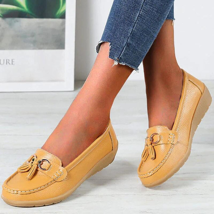 Levoire | Chaussures En Cuir Orthopédiques Jaune