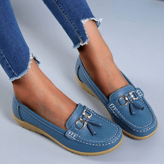 Levoire Lou | Chaussures en cuir orthopédiques bleu clair