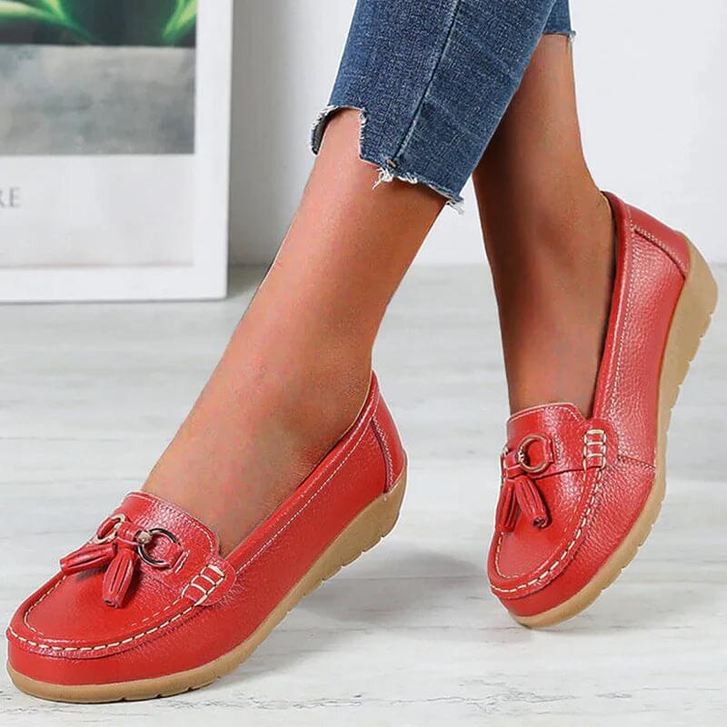 Levoire Lou | Chaussures en cuir orthopédiques Rot