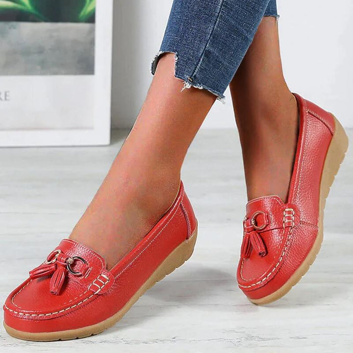 Levoire | Chaussures En Cuir Orthopédiques Rot