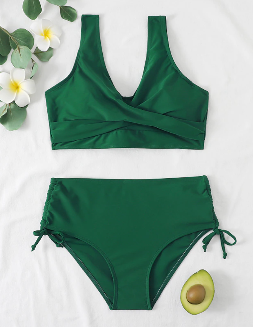 Levoire | Large Bretelles Bikini Push Up Avec Taille Haute Ensemble De Plage