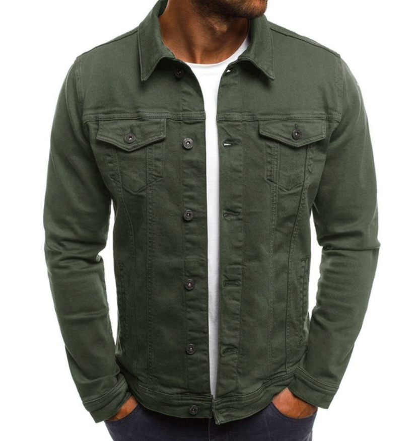 Levoire | Veste En Jean Unique Vert