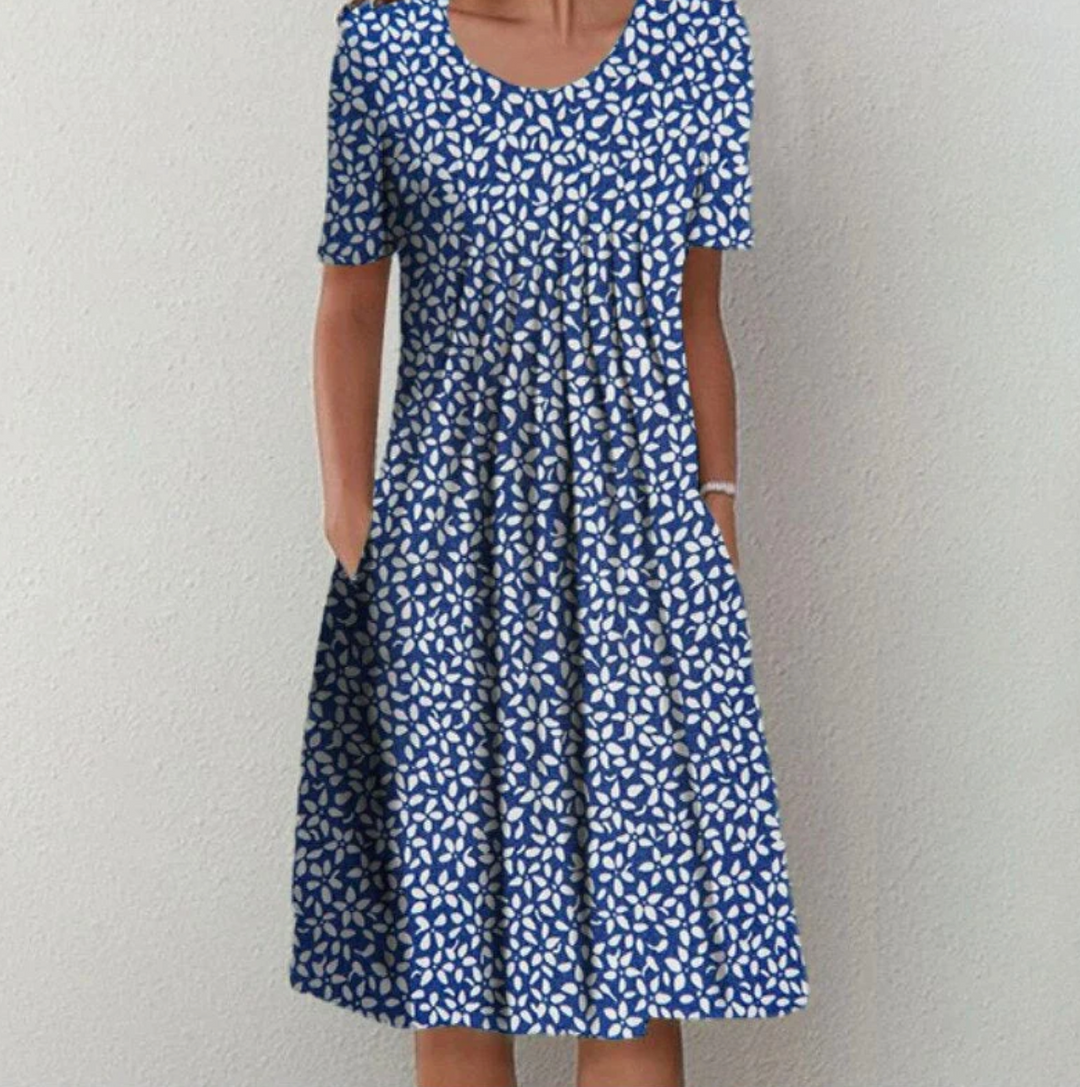 Levoire | Robe imprimée pour femme Bleu avec fleurs