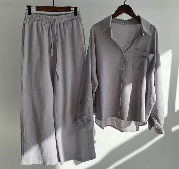 Levoire | Ensemble En Lin D'Été Gris