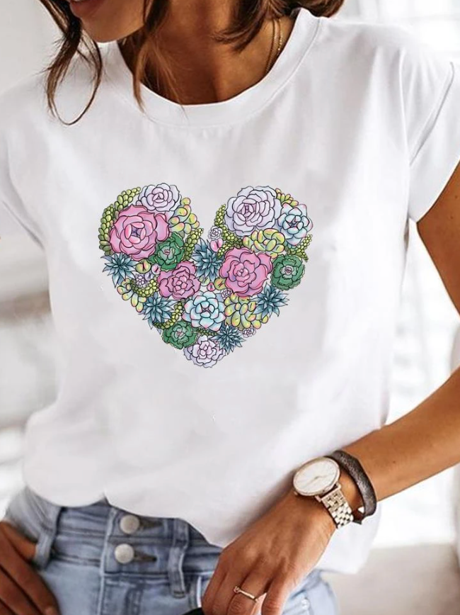 Levoire | T-Shirt Décontracté Cœur