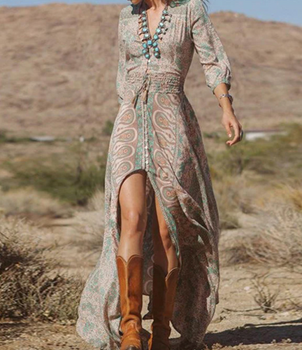 Levoire | Robe longue maxi au style vintage