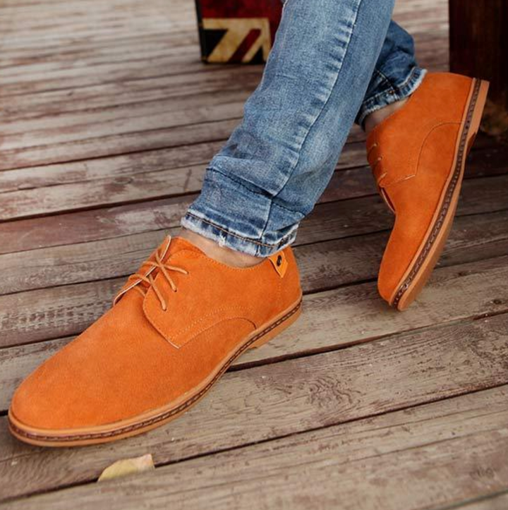 Levoire | Sandales En Fourrure Pour Hommes Orange