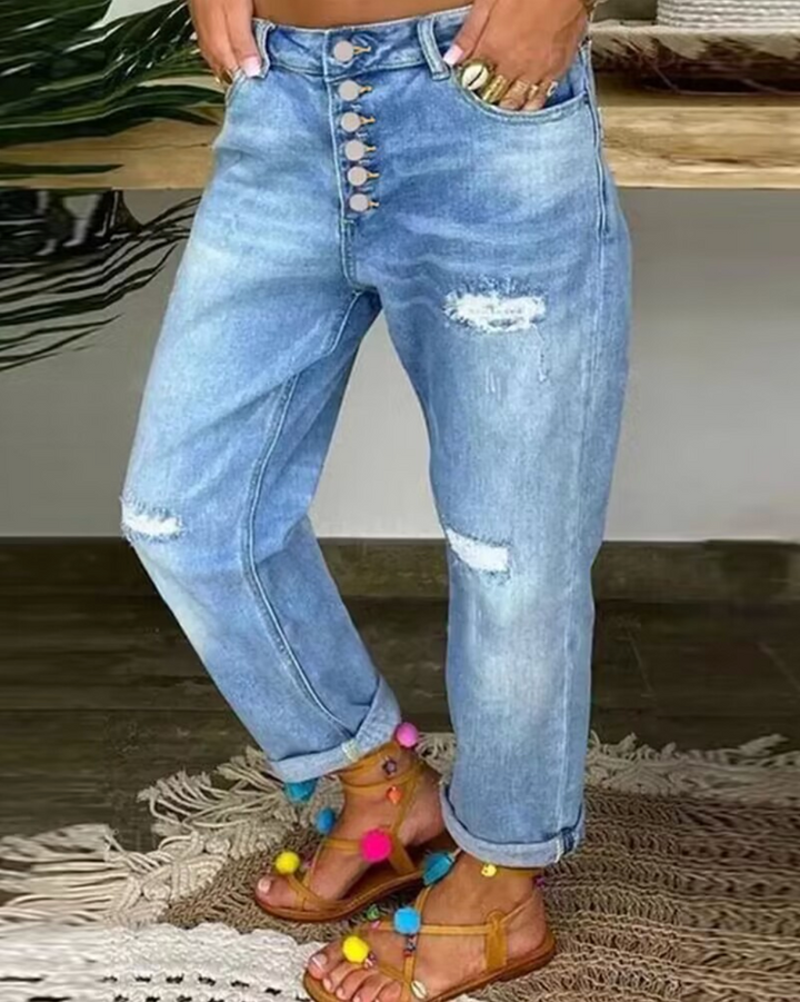 Levoire | Pantalon Confortable Pour Le Quotidien Bleu