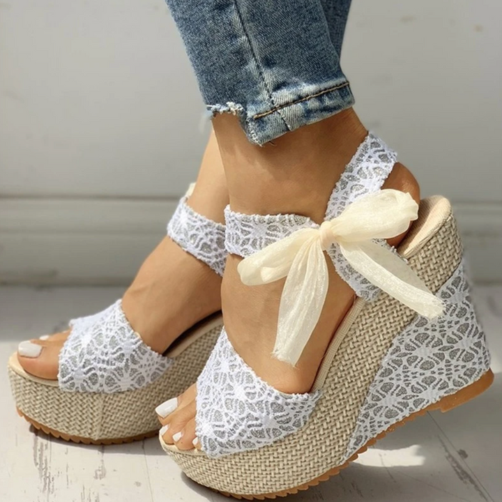 Levoire | Sandales D'Été À Talon Haut Élégant Slip-On Argent