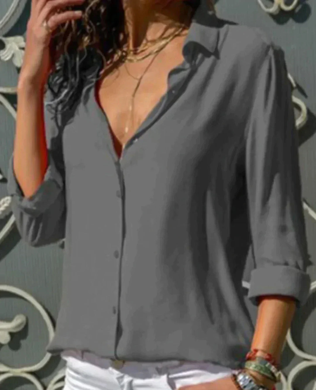 Levoire | Belle Chemise De Fête Élégante & Confortable Gris
