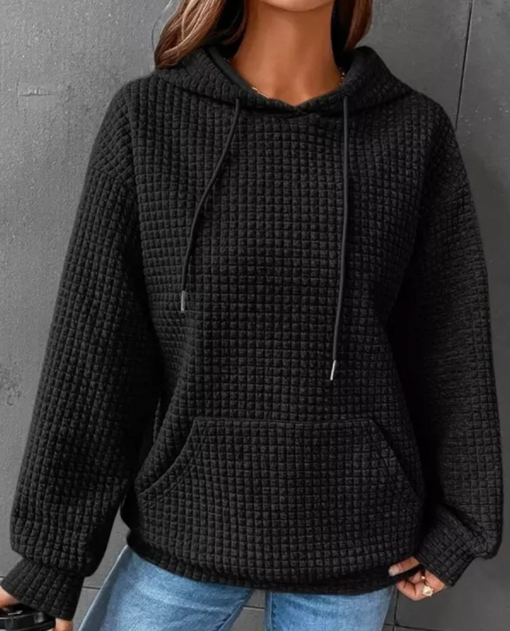 Levoire | Sweat à capuche général moderne et à la mode Noir