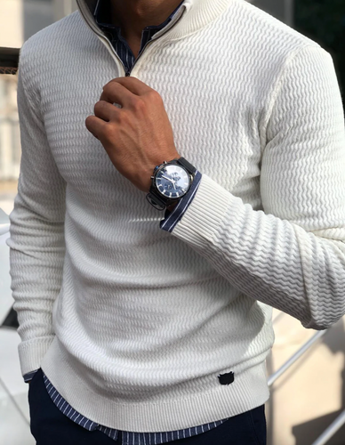 Levoire | Pull Zippé Élégant Pour Le Bureau Et Les Loisirs