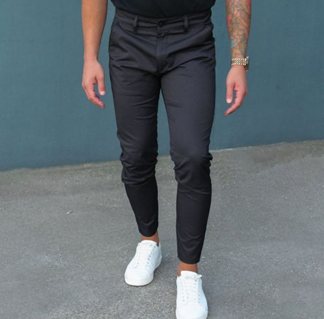 Levoire | Pantalons De Loisirs Business Pour Hommes Venytetty Noir