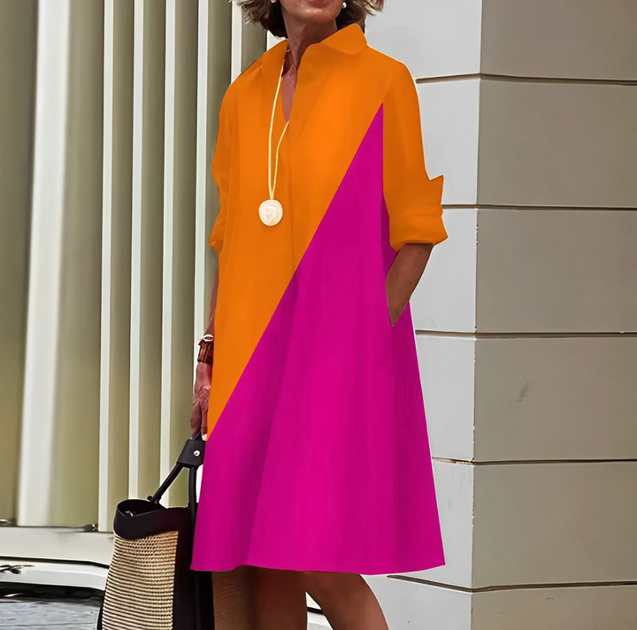 Levoire | Polo-Dress Élégante Avec Coupe Stretch-Fit Et Matériau Respirant Orange Rose