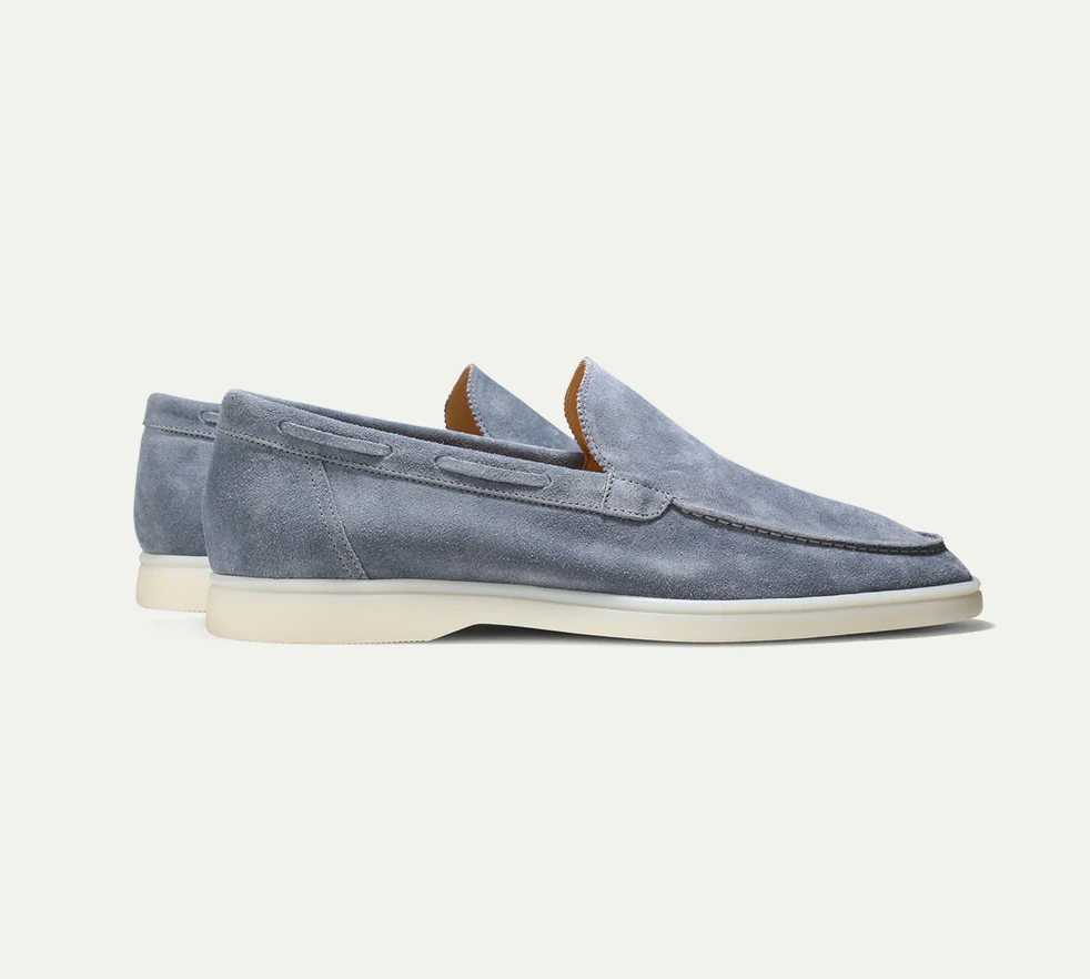 Levoire | Mocassins En Cuir Élégants Pour Hommes Jagblau