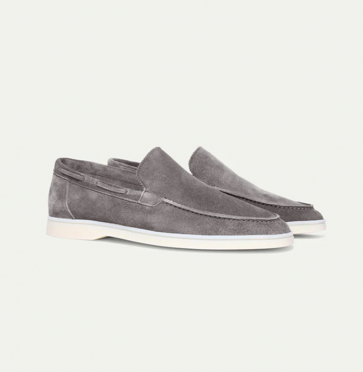 Levoire | Mocassins En Cuir Élégants Pour Hommes Gris clair