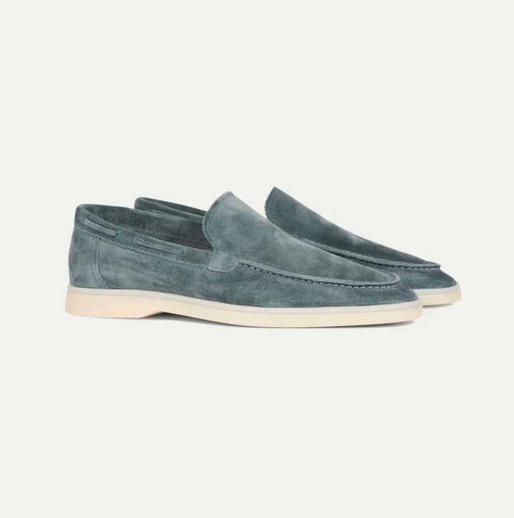 Levoire | Mocassins En Cuir Élégants Pour Hommes Turquoise clair