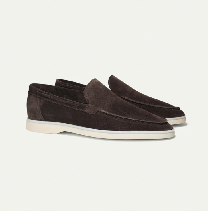 Levoire | Mocassins En Cuir Élégants Pour Hommes Brun foncé