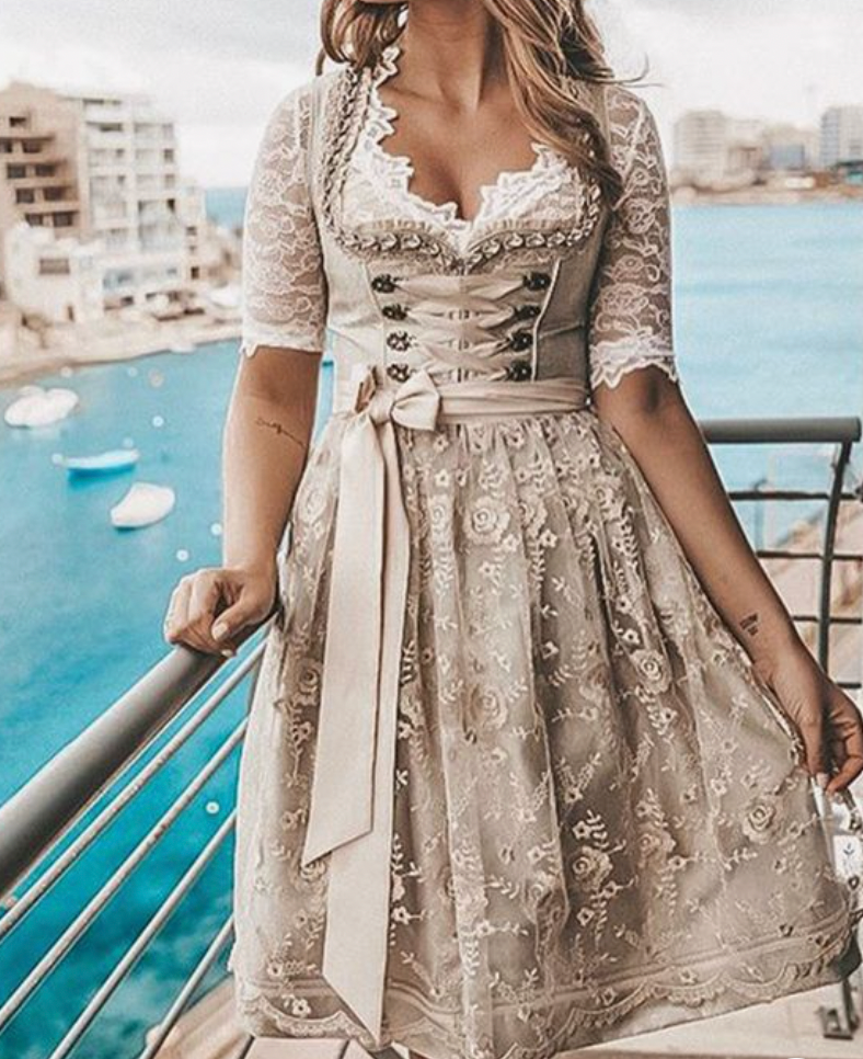 Levoire | Robe Dirndl Traditionnelle Pour Femmes Kerma