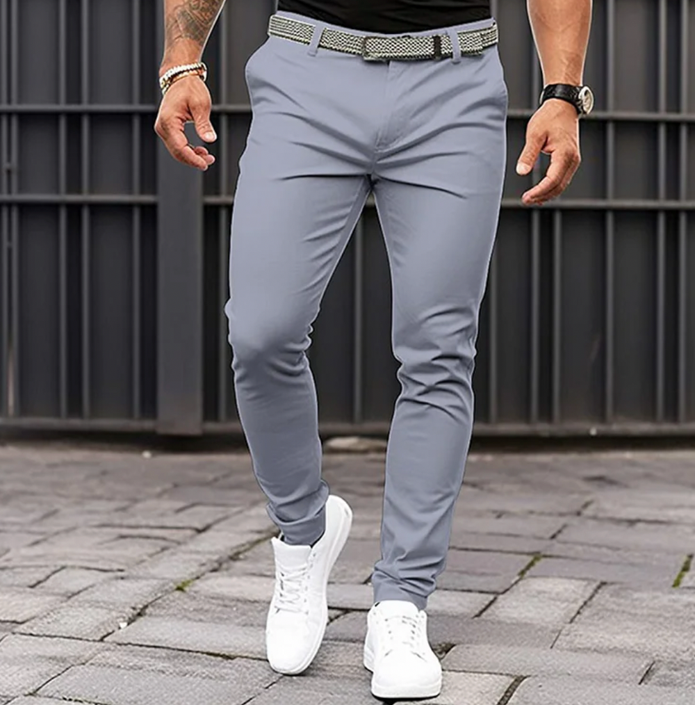 Levoire | Pantalons Élégants Pour Hommes Gris clair