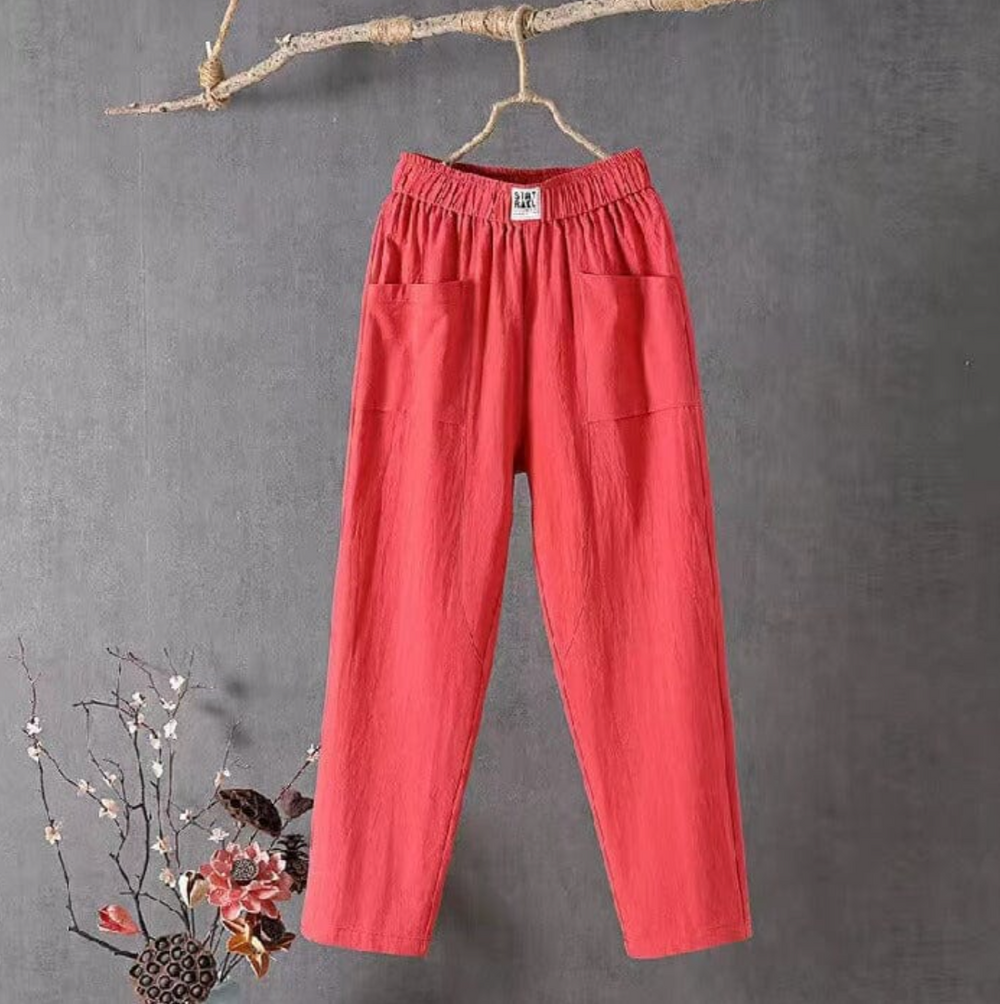 Levoire | Avec Élastique À La Taille Rot