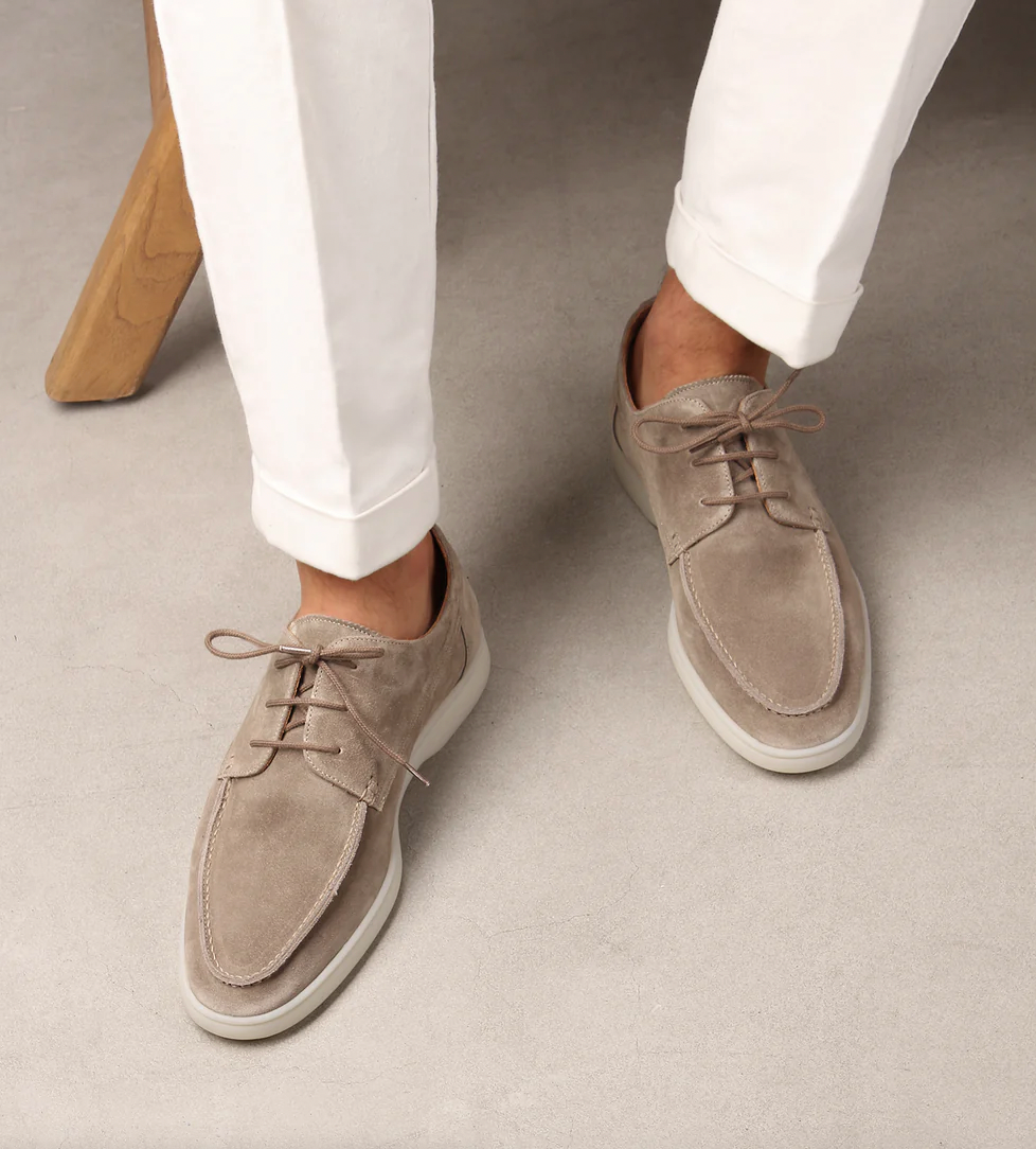 Levoire | Bottines Confort En Cuir Synthétique Semelle Blanche