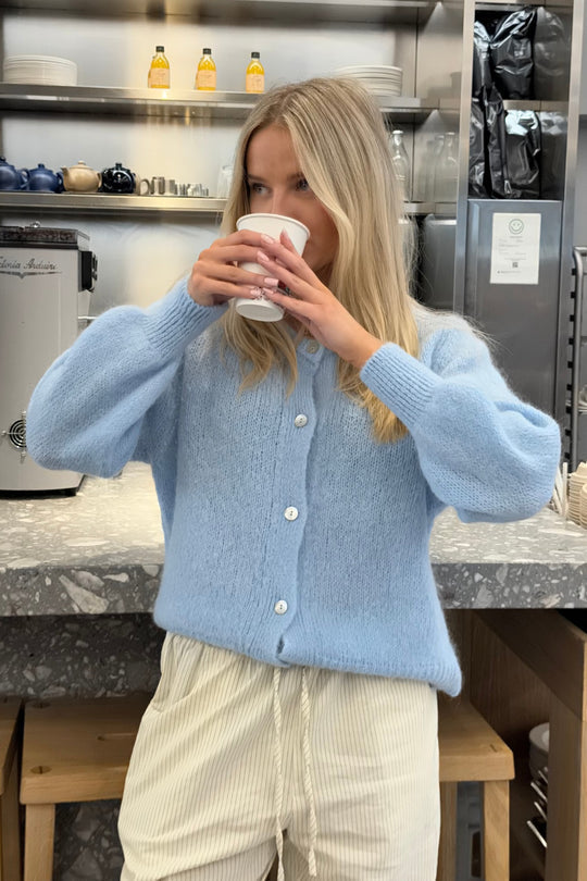 Levoire | Pull Femme Cardigan Avec Boutons Bleu