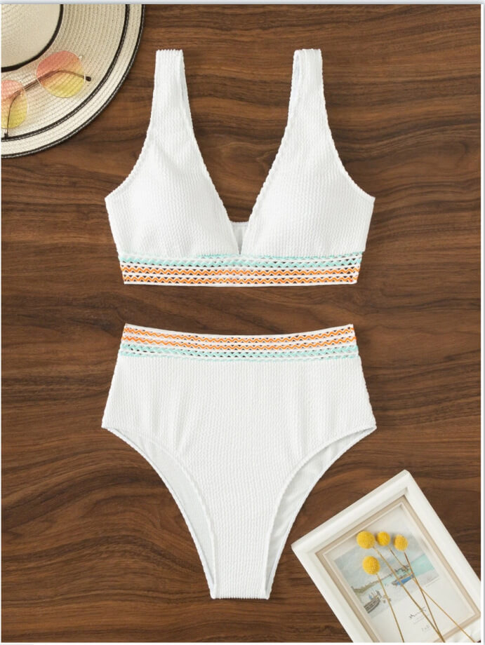 Levoire | Le Bikini Crochet Vita Haut Blanc