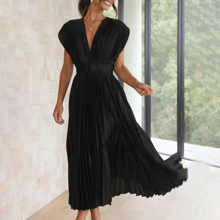 Levoire | Féminins Robe Avec Coupe Rafraîchissante Noir