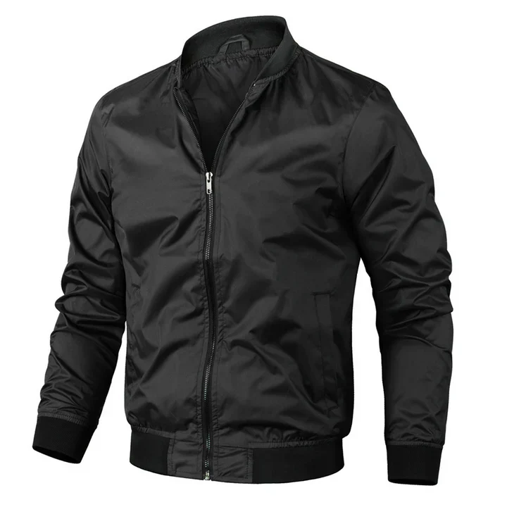 Levoire | Bomber Jacket En Edelkraft Élégance Stylée Pour L'Homme Moderne Noir