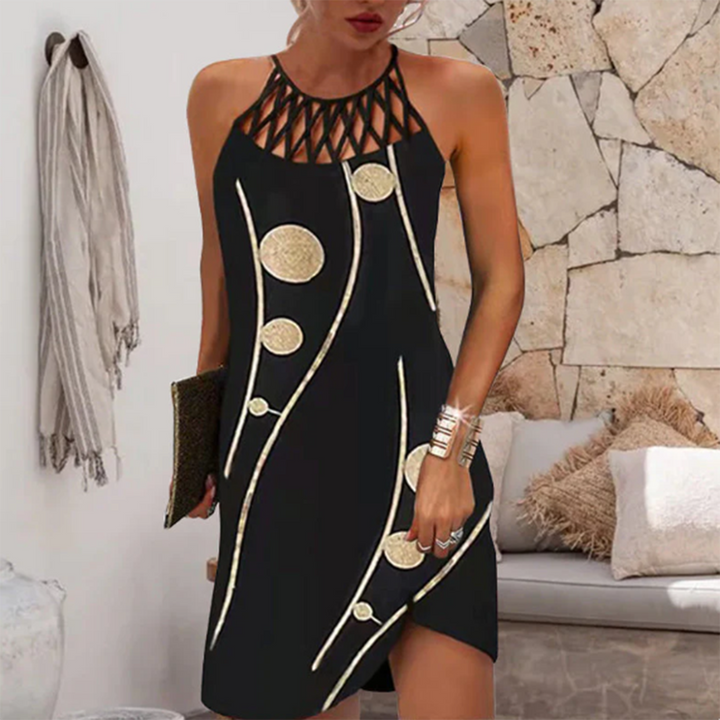 Levoire | Robe Courte Raffinée Noir