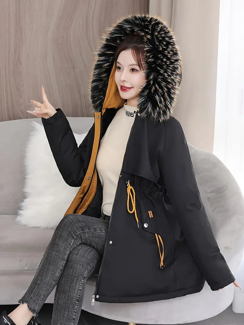 Levoire | Veste D'Hiver À Fermeture Éclair Pour Femmes Noir